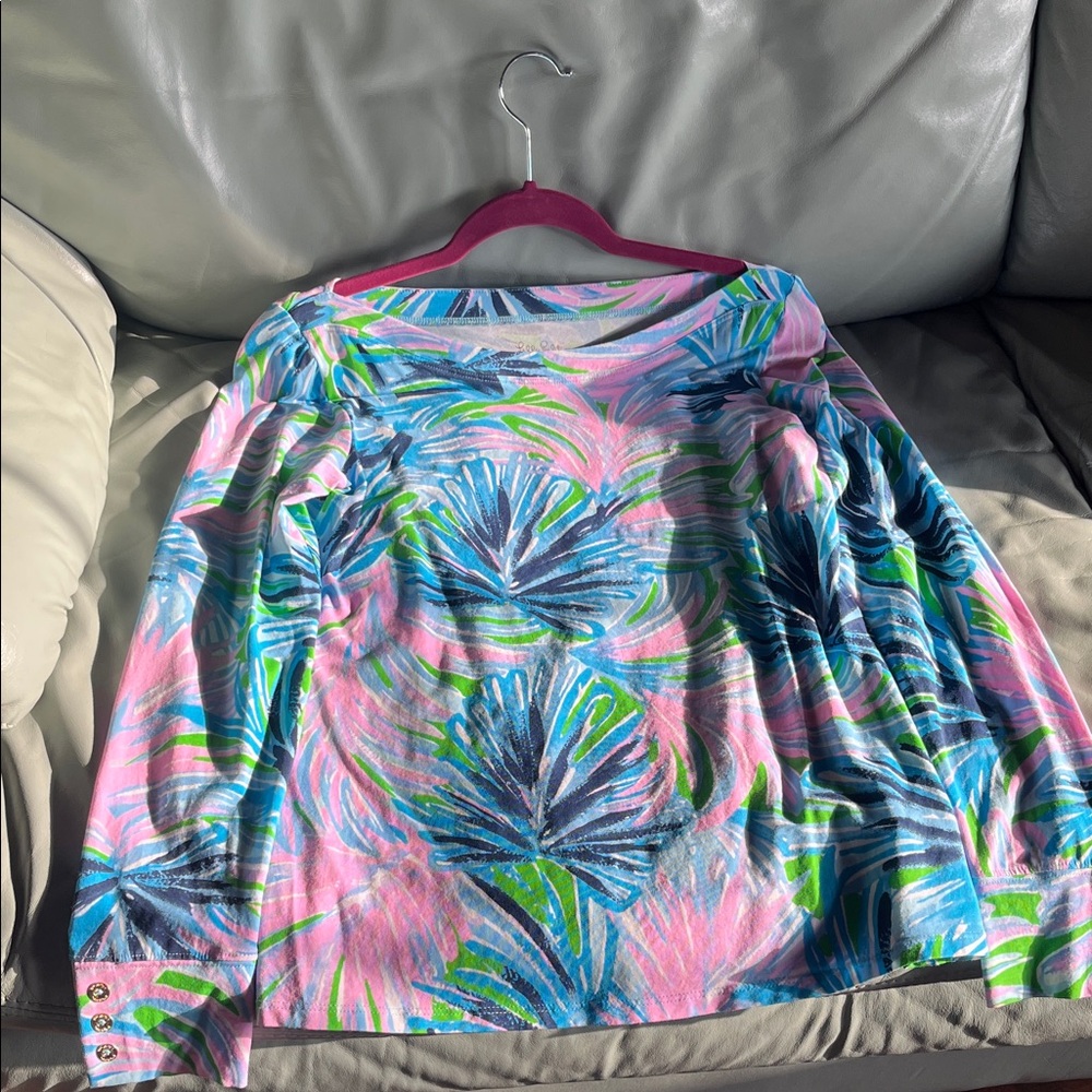 Colorful Tropical Long Sleeve Top
